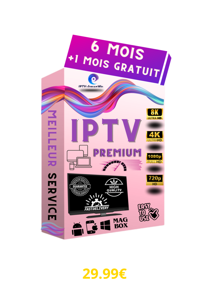Abonnement IPTV 6 mois : Découvrez une multitude de contenus télévisuels en streaming, y compris des chaînes, des films, des séries et des événements sportifs, pour une expérience de divertissement ininterrompue sur une période de 6 mois.