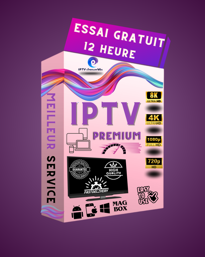 Essai IPTV gratuit : Découvrez une variété de contenus télévisuels en streaming, y compris des chaînes, des films, des séries et des événements sportifs, pour une expérience de divertissement sans engagement.
